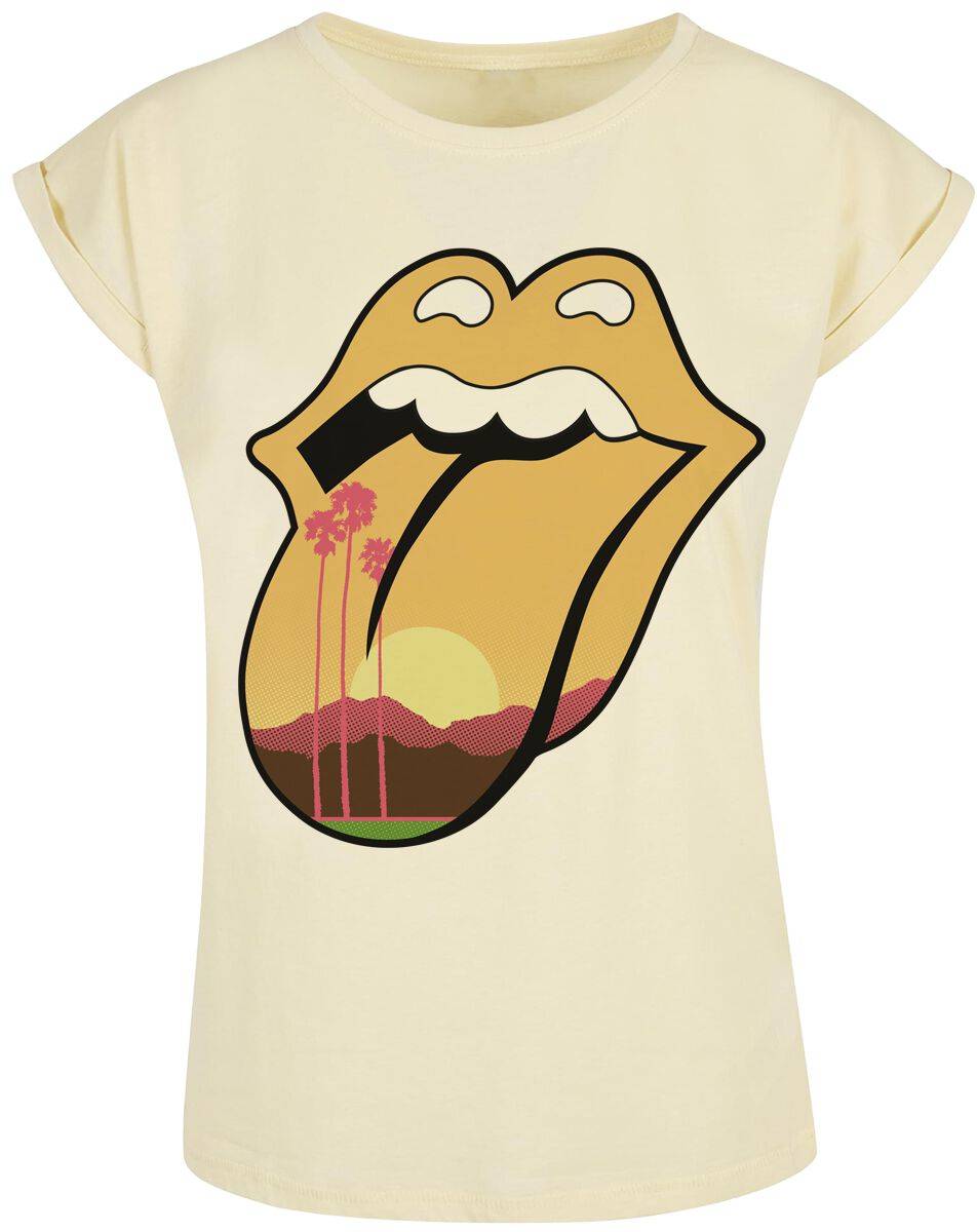 EMP "Desert Trip Tongue" T-Shirt hellgelb von The Rolling Stones