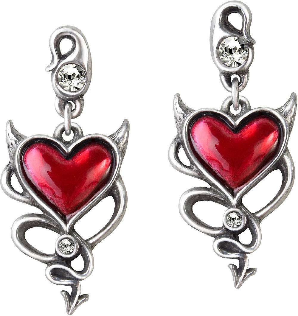 EMP "Devil Heart Studs" Ohrstecker-Set von Alchemy Gothic