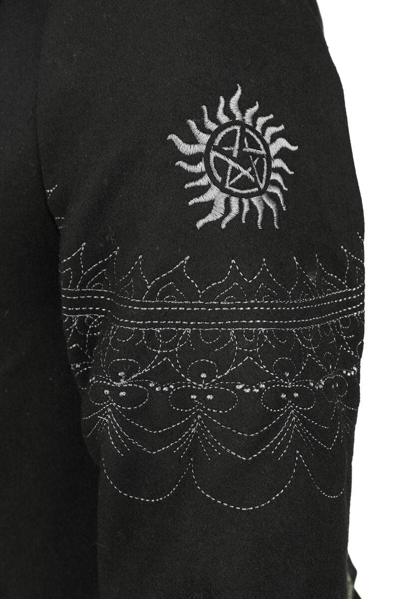 EMP "Devil's Trap" Wintermantel Schwarz Von Supernatural