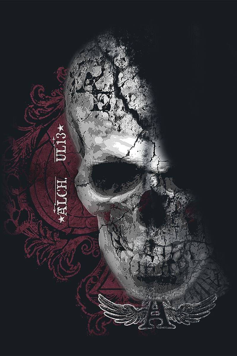 EMP "Devil Skull Pact" Top Schwarz Von Alchemy England