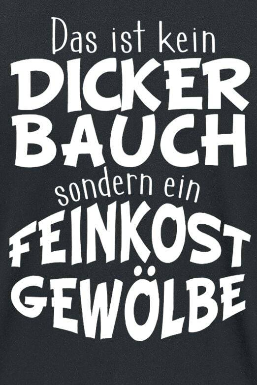 EMP "Dicker Bauch - Feinkostgewölbe" T-Shirt Schwarz Von Food