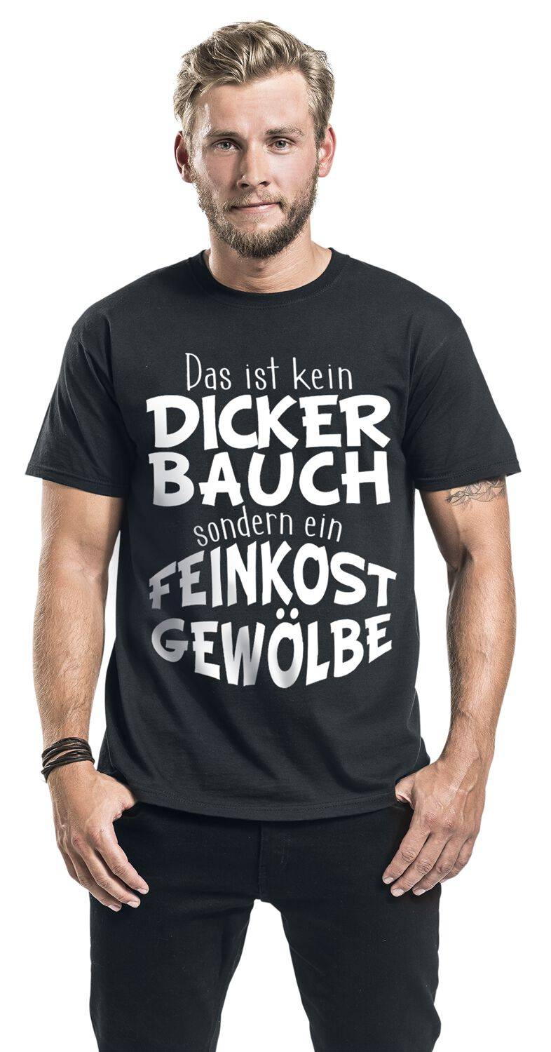 EMP "Dicker Bauch - Feinkostgewölbe" T-Shirt Schwarz Von Food