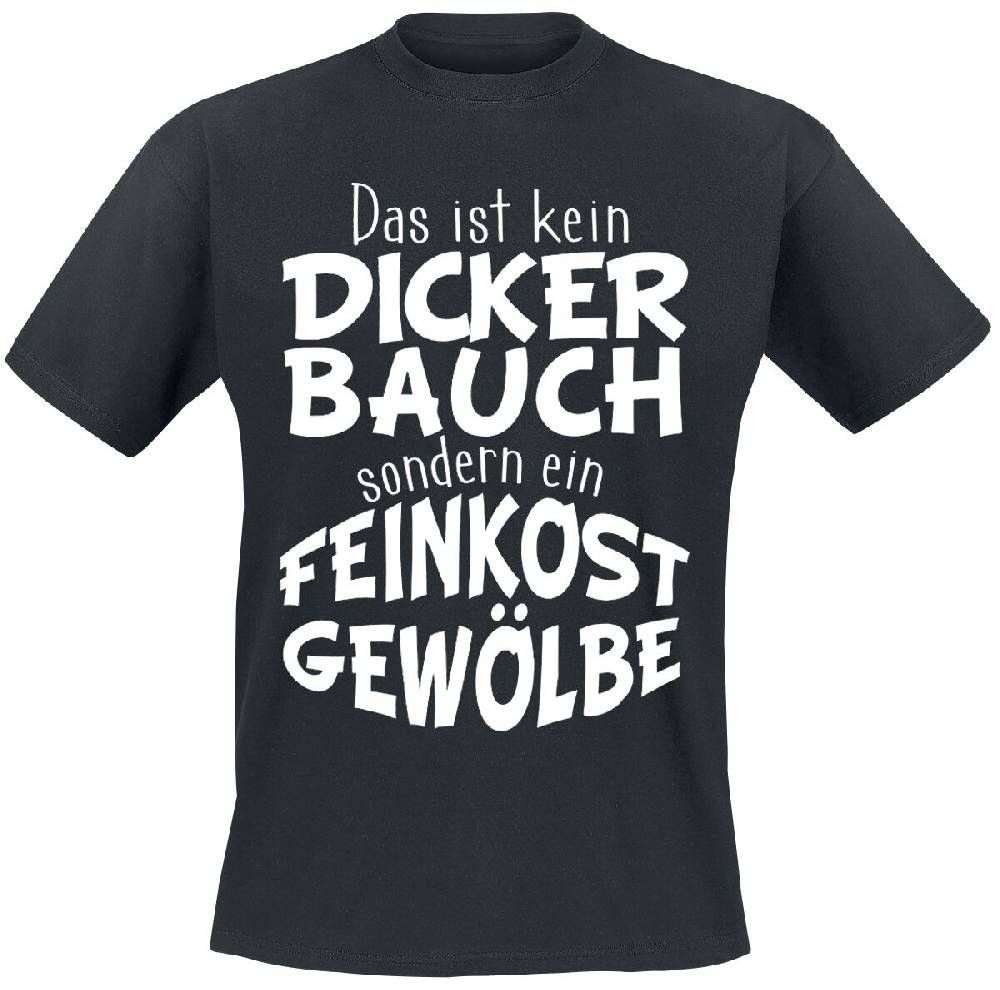 EMP "Dicker Bauch - Feinkostgewölbe" T-Shirt schwarz von Food