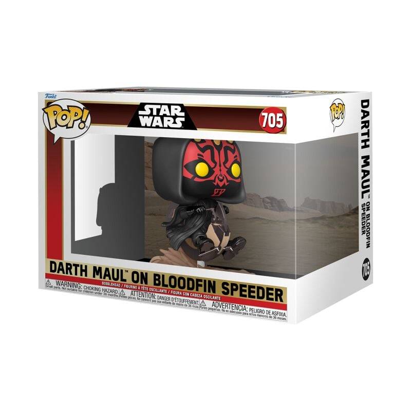 EMP "Die dunkle Bedrohung - Darth Maul on Bloodfin Speeder (Pop! Ride Deluxe) Vinyl Figur 705" Funko Pop! multicolor von Star Wars