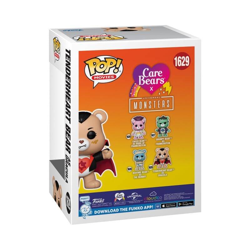 EMP "Die Glücksbärchis X Universal Monsters - Tenderheart Bear As Dracula Vinyl Figur 1629" Funko Pop! Multicolor Von Die Glücksbärchis