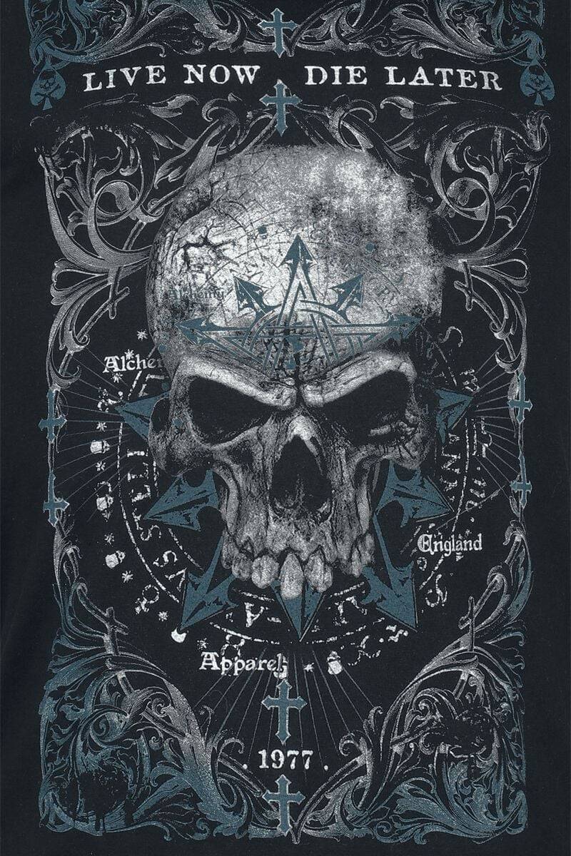 EMP "Die Later Tank Top" Tank-Top Schwarz Von Alchemy England
