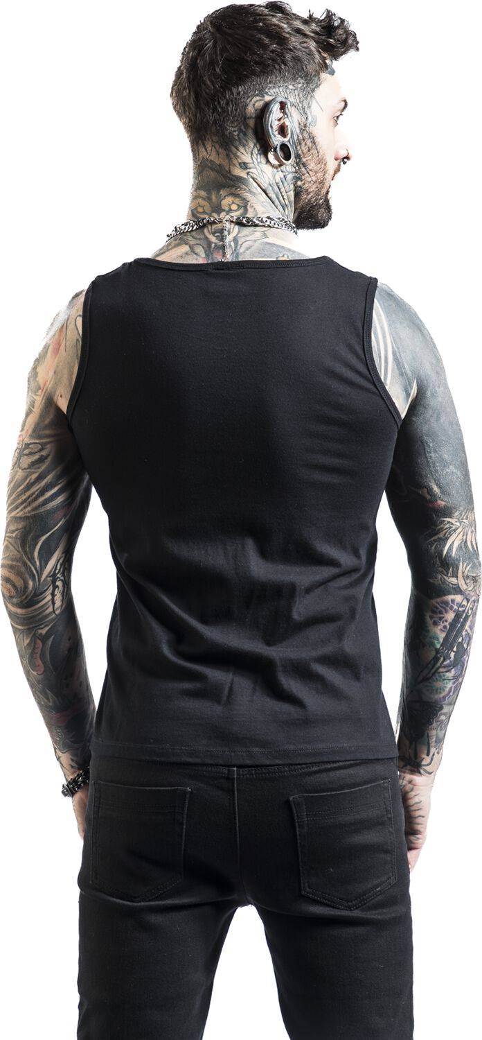 EMP "Die Later Tank Top" Tank-Top Schwarz Von Alchemy England