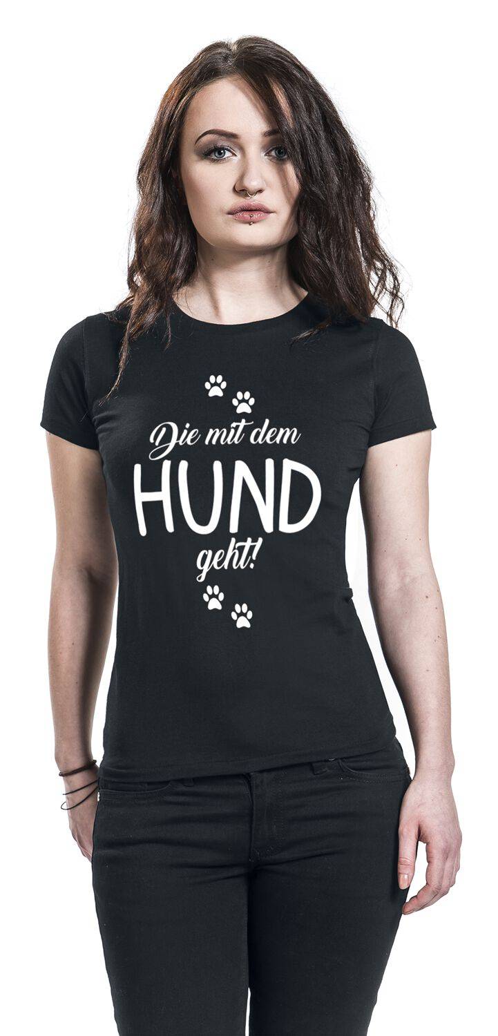 EMP "Die Mit Dem Hund Geht!" T-Shirt Schwarz Von Tierisch
