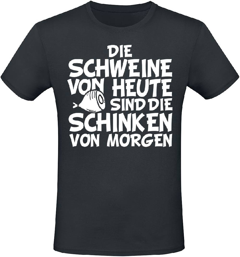 EMP "Die Schweine von heute sind die Schinken von morgen" T-Shirt schwarz von Food