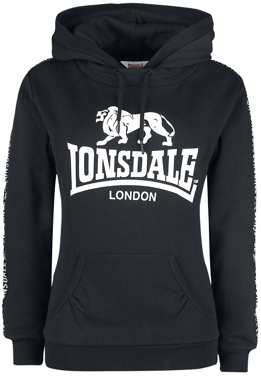 EMP "Dihewyd" Kapuzenpullover schwarz von Lonsdale London
