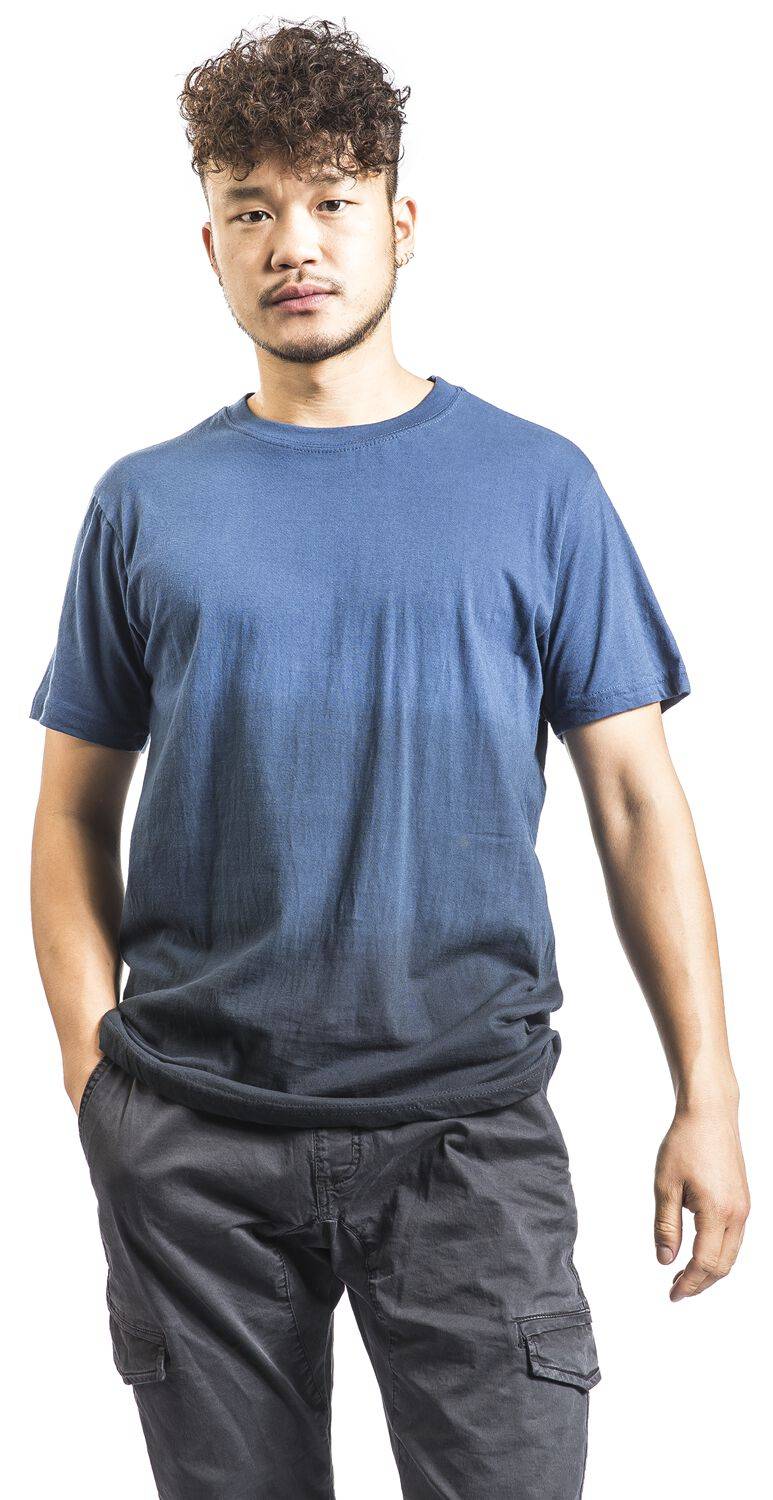EMP "Dip Dyed Tee" T-Shirt Schwarz/blau Von Urban Classics