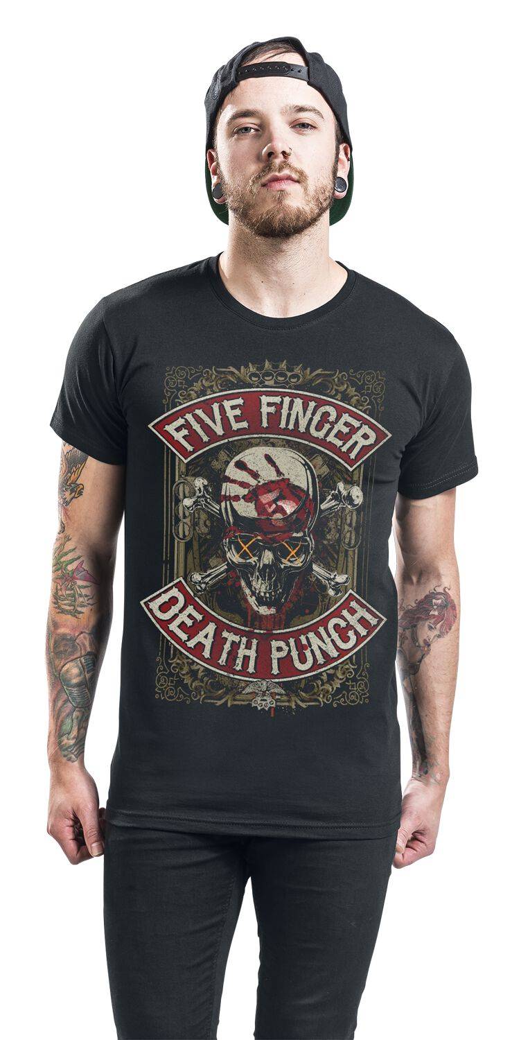 EMP "Dirty Skull Battle Born" T-Shirt Schwarz Von Five Finger Death Punch