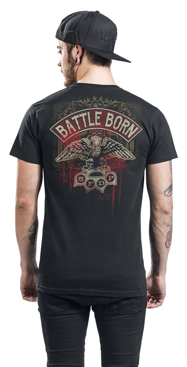 EMP "Dirty Skull Battle Born" T-Shirt Schwarz Von Five Finger Death Punch