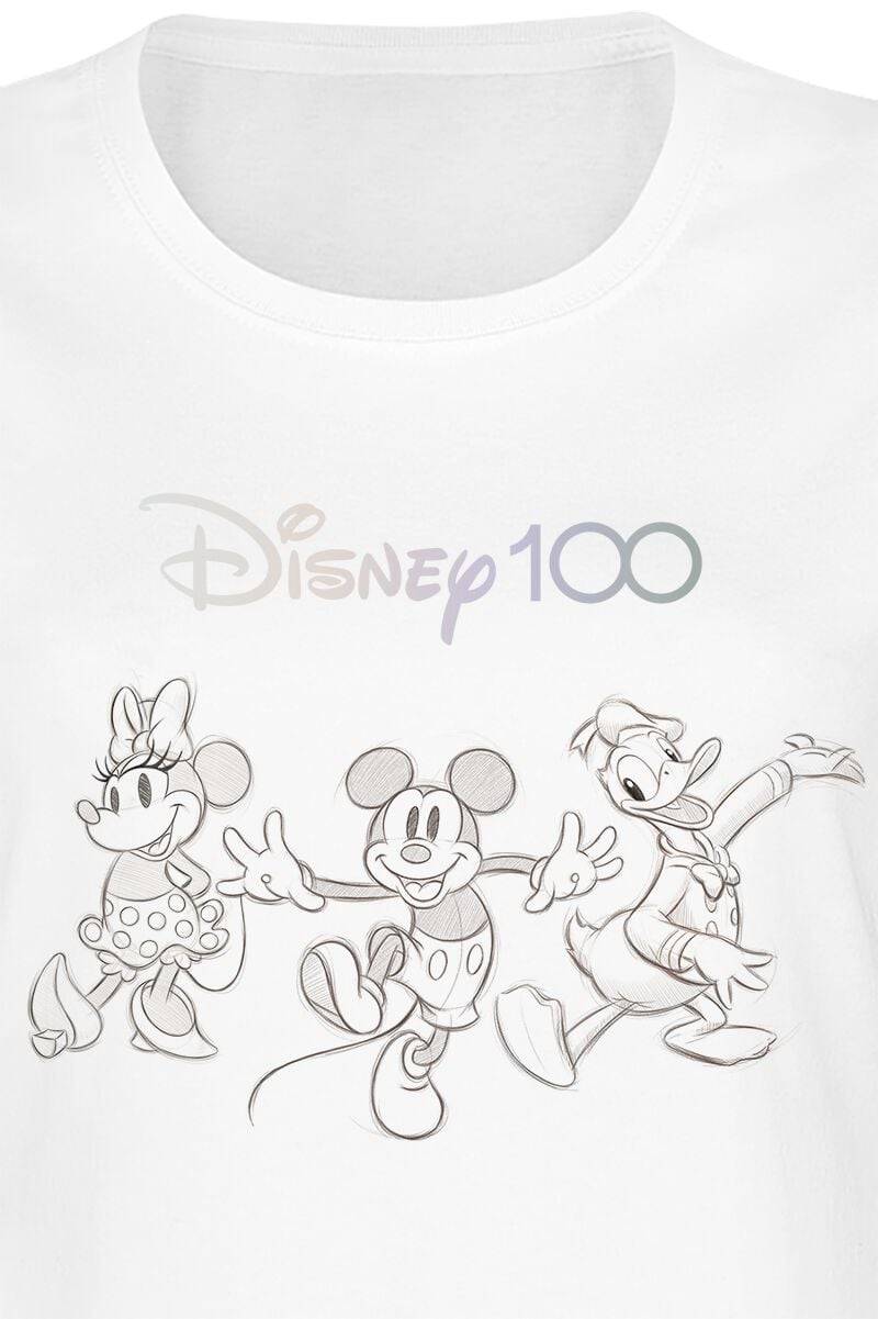 EMP "Disney 100 - 100 Years Of Wonder" T-Shirt Weiß Von Disney