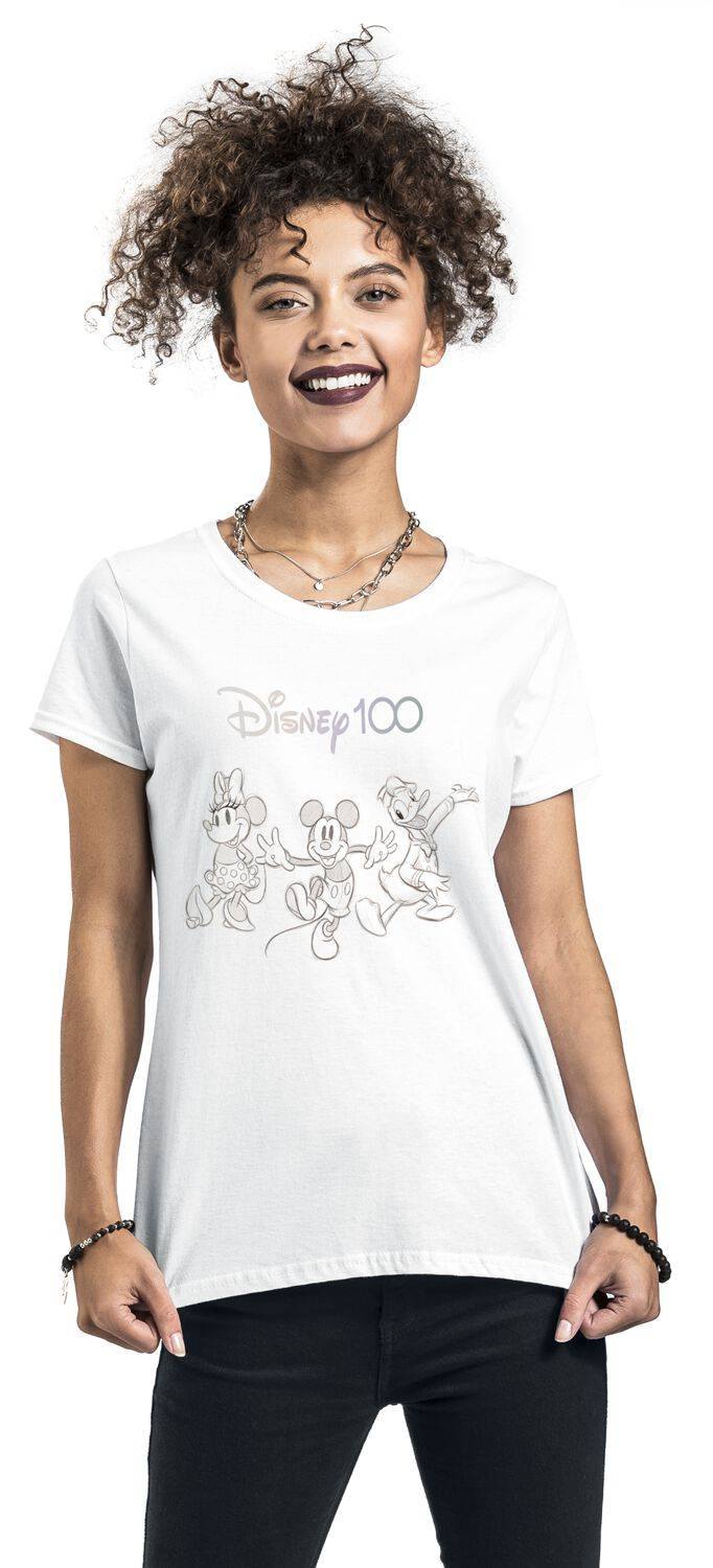 EMP "Disney 100 - 100 Years Of Wonder" T-Shirt Weiß Von Disney