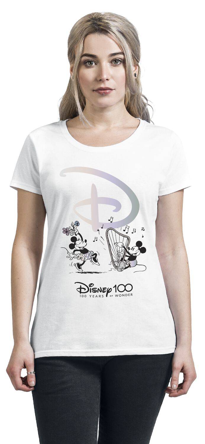 EMP "Disney 100 - 100 Years Of Wonder" T-Shirt Weiß Von Disney