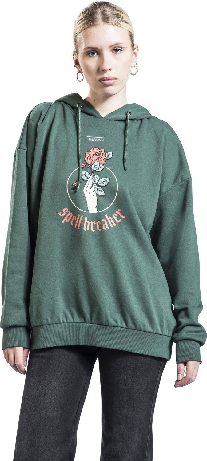 EMP "Disney Princess - Picnic Collection - Belle" Kapuzenpullover Dunkelgrün Von Die Schöne Und Das Biest