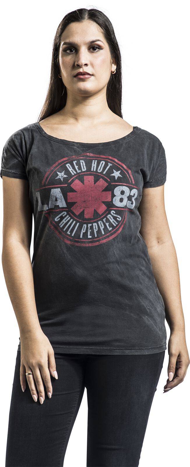 EMP "Distressed Logo" T-Shirt Schwarz Von Red Hot Chili Peppers