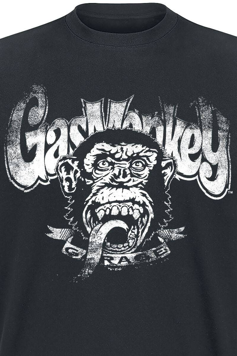 EMP "Distressed Monkey" T-Shirt Schwarz Von Gas Monkey Garage