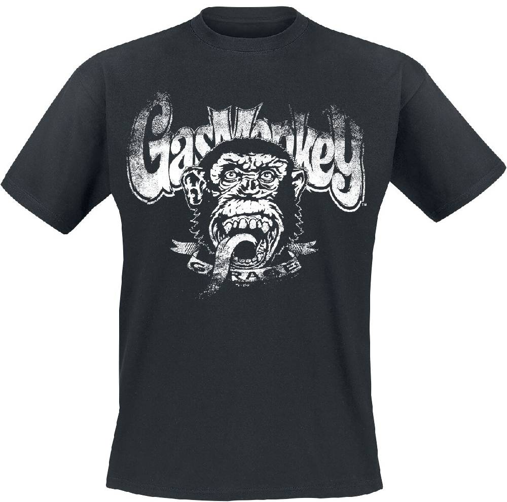 EMP "Distressed Monkey" T-Shirt schwarz von Gas Monkey Garage