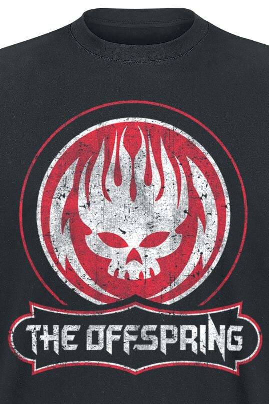 EMP "Distressed Skull" T-Shirt Schwarz Von The Offspring
