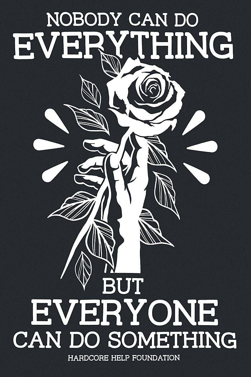 EMP "Do Something!" T-Shirt Schwarz Von Hardcore Help Foundation