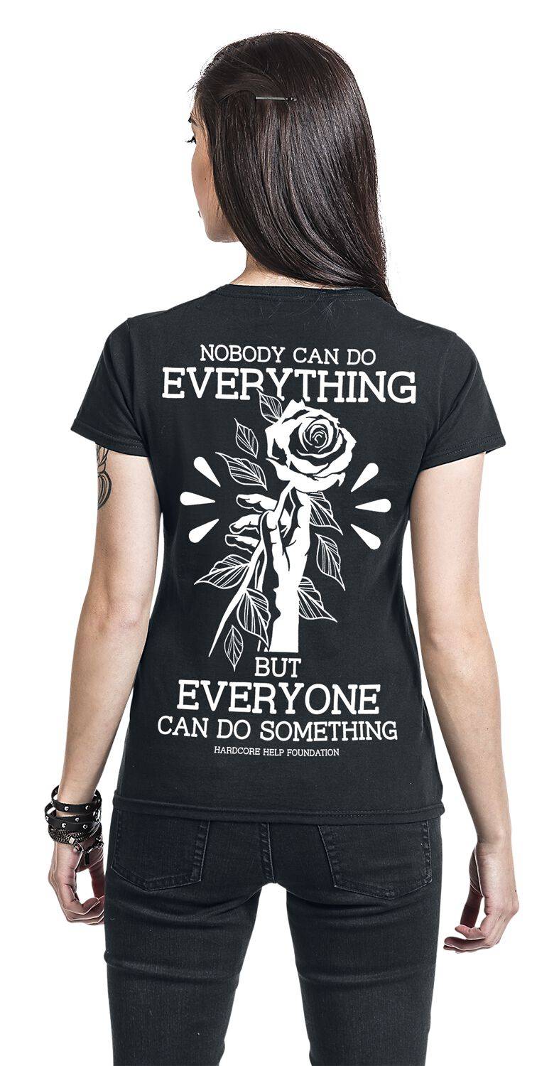 EMP "Do Something!" T-Shirt Schwarz Von Hardcore Help Foundation