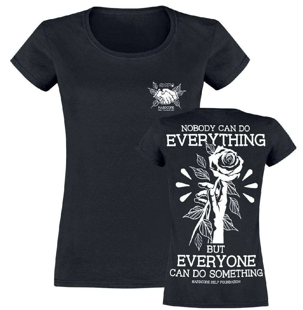 EMP "Do Something!" T-Shirt schwarz von Hardcore Help Foundation