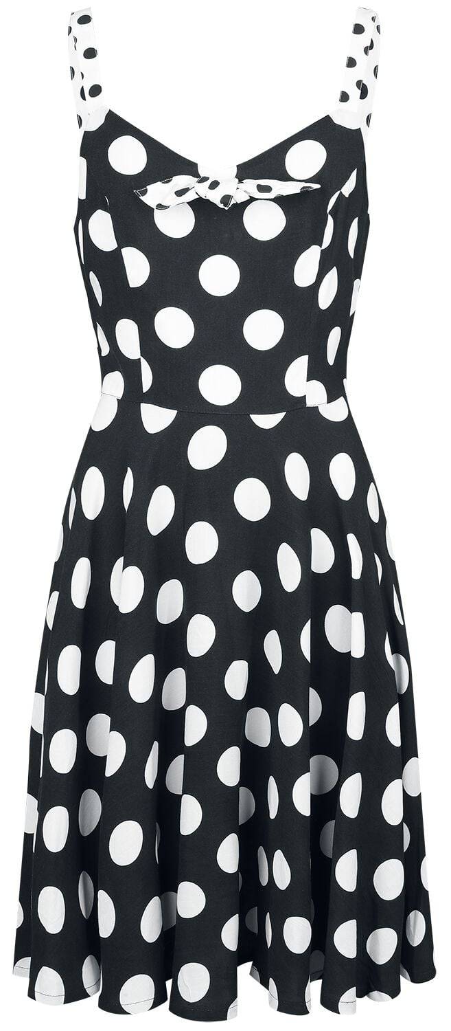 EMP "Dolores Dress" Mittellanges Kleid schwarz/weiß von Hell Bunny