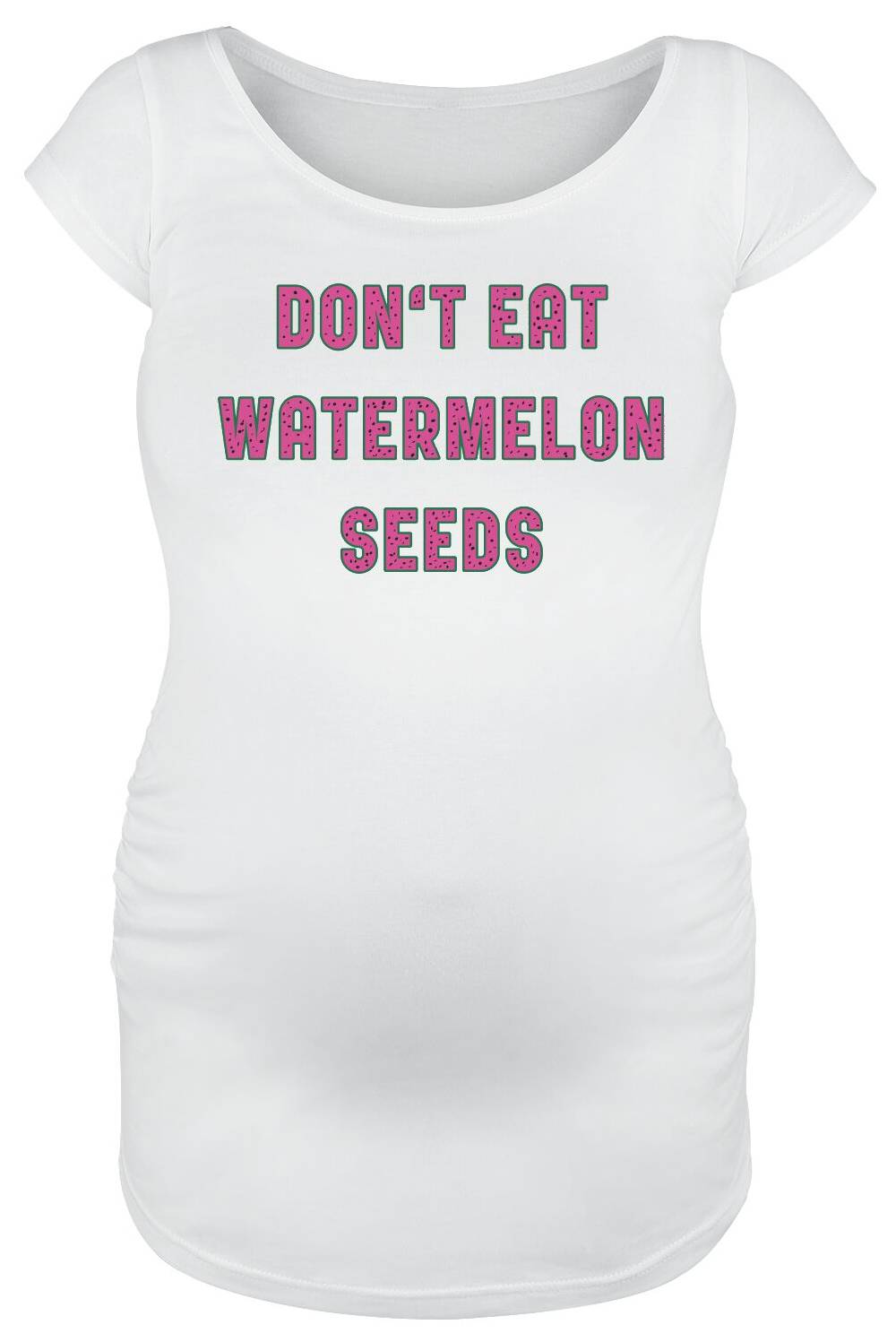 EMP "Don`t Eat Watermelon Seeds" T-Shirt weiß von Umstandsmode
