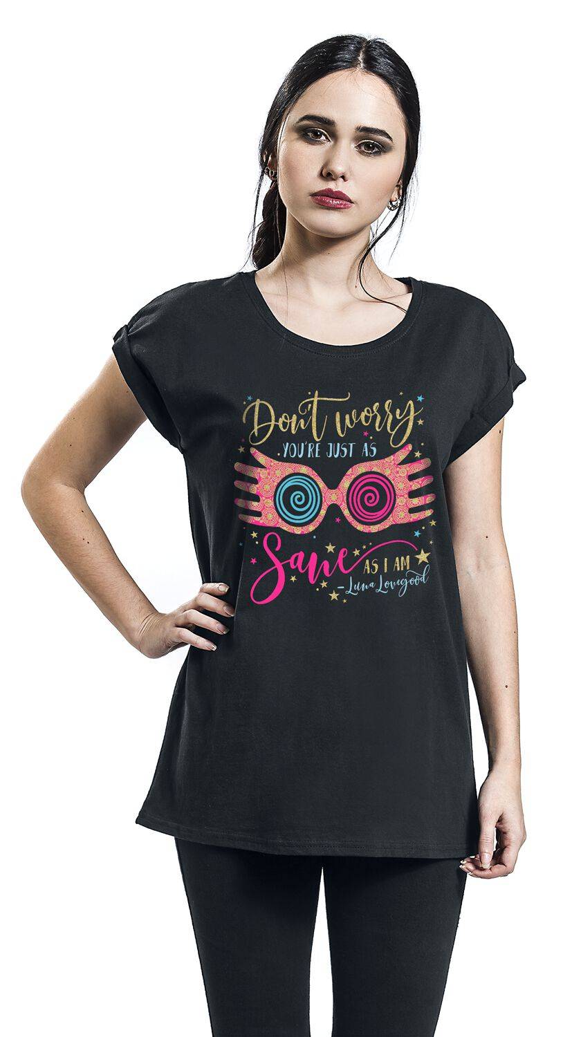 EMP "Don't Worry - Luna Lovegood" T-Shirt Schwarz Von Harry Potter