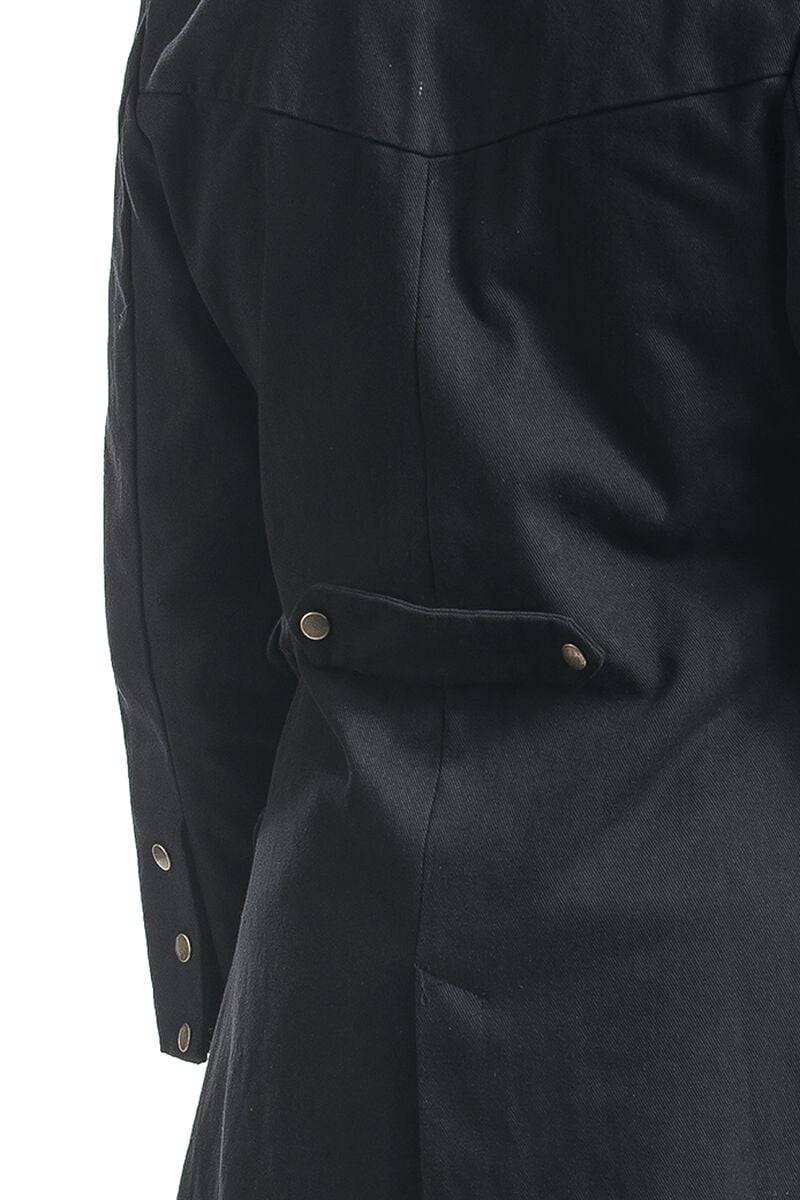 EMP "Dovetail Coat" Militärmantel Schwarz Von Banned Alternative