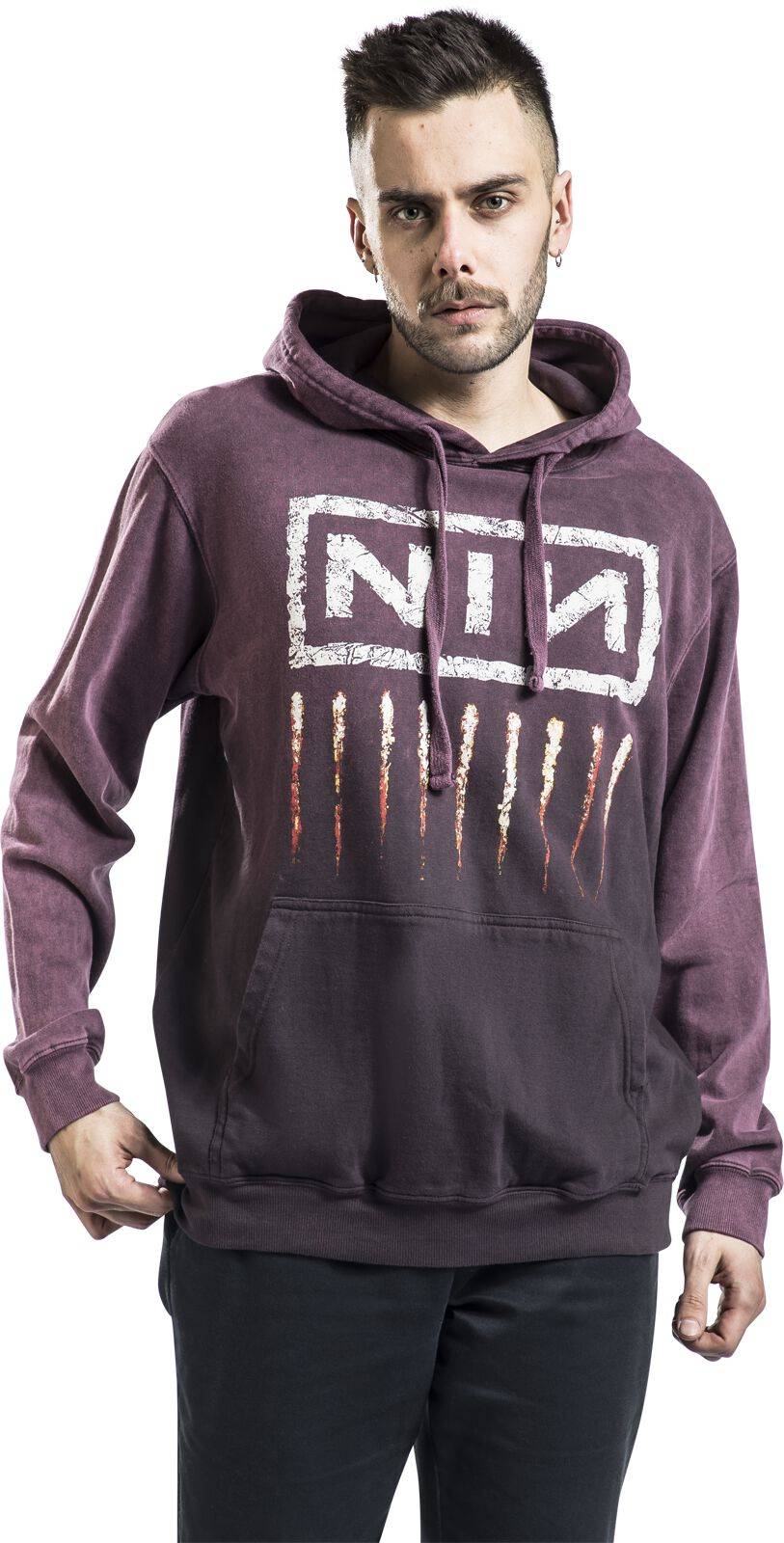 EMP "Downward Spiral" Kapuzenpullover Dunkelrot Von Nine Inch Nails
