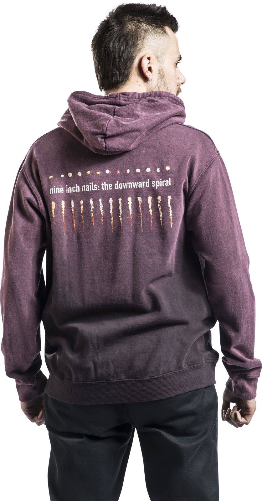 EMP "Downward Spiral" Kapuzenpullover Dunkelrot Von Nine Inch Nails