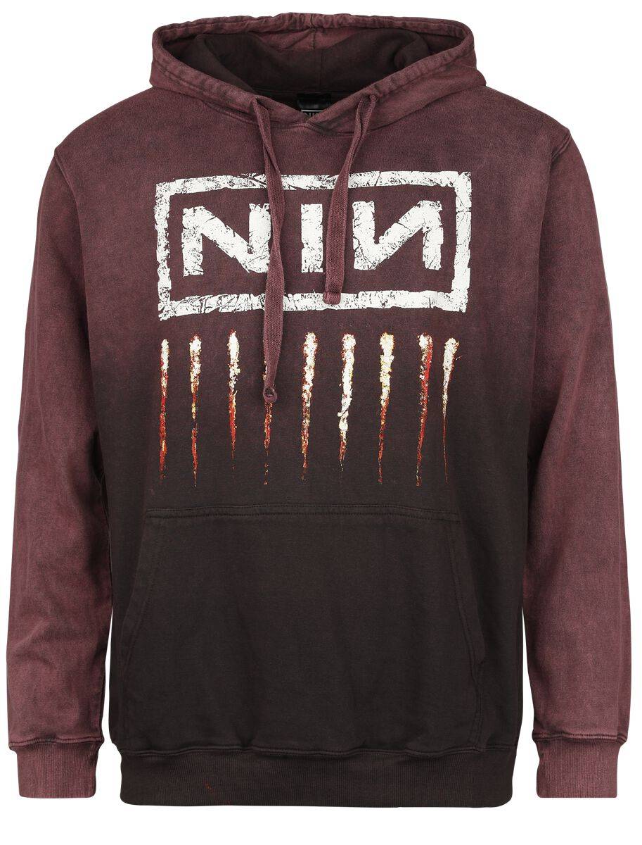 EMP "Downward Spiral" Kapuzenpullover dunkelrot von Nine Inch Nails