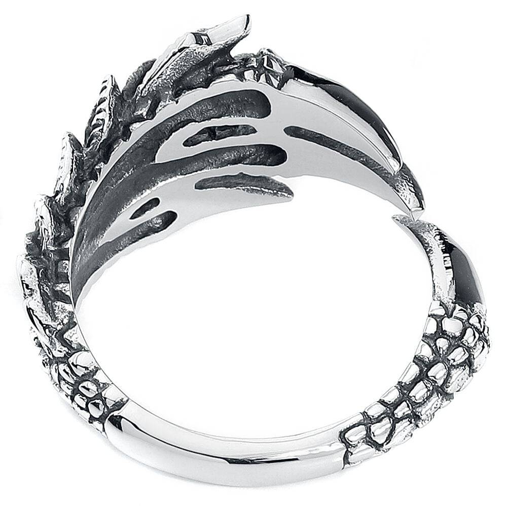 EMP "Drachenklaue" Ring Silberfarben Von EtNox Hard And Heavy