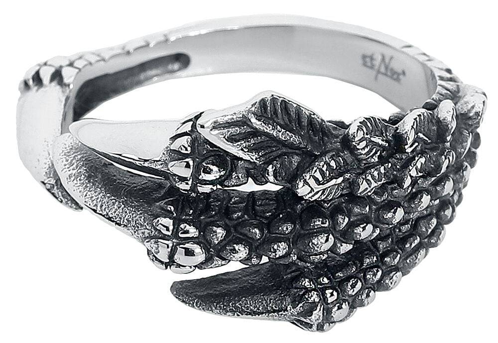 EMP "Drachenklaue" Ring silberfarben von etNox hard and heavy