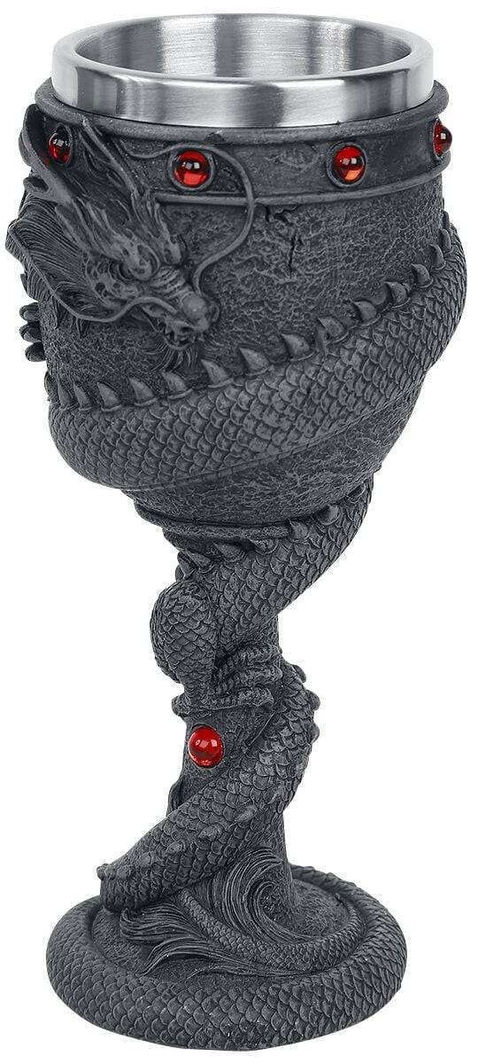 EMP "Dragon Coil Goblet" Kelch schwarz von Nemesis Now