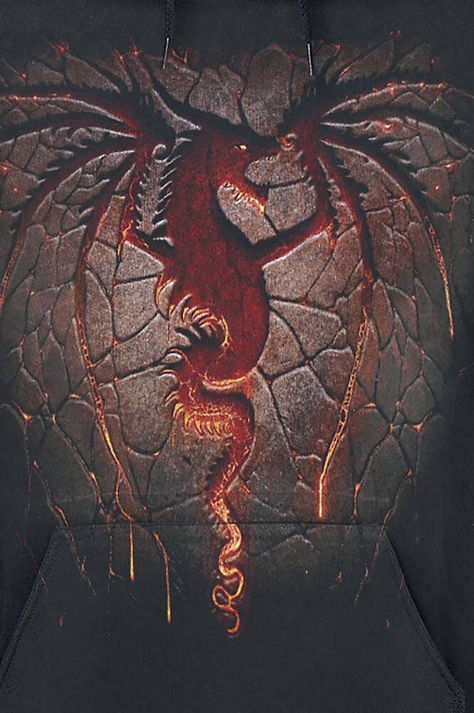 EMP "Dragon Furnace" Kapuzenpullover Schwarz Von Spiral
