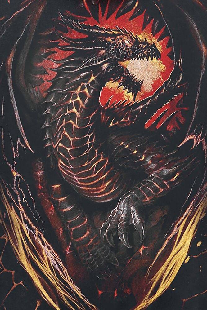 EMP "Dragon Furnace" Kapuzenpullover Schwarz Von Spiral