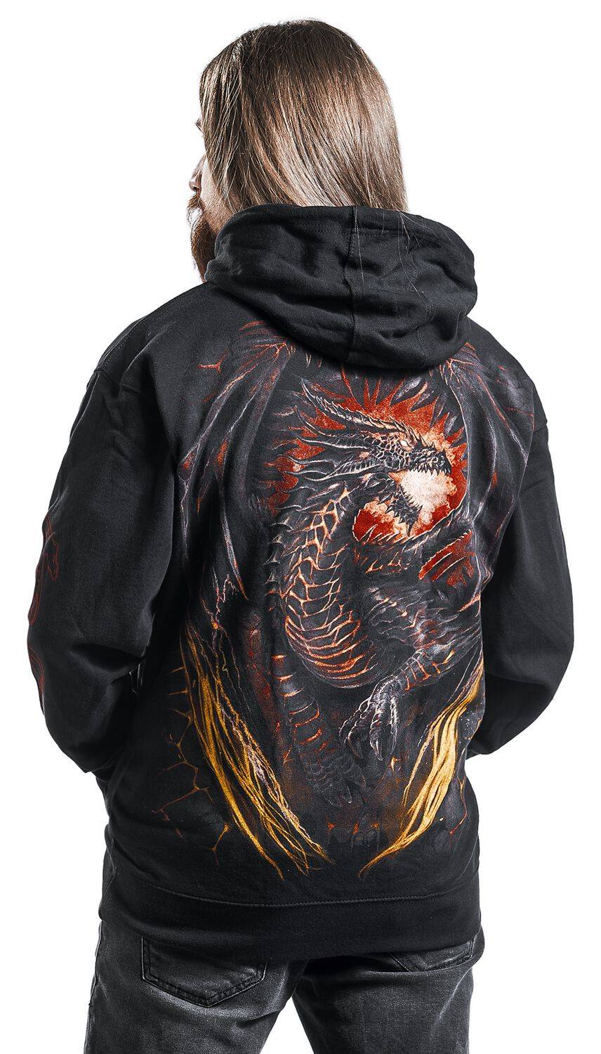 EMP "Dragon Furnace" Kapuzenpullover Schwarz Von Spiral