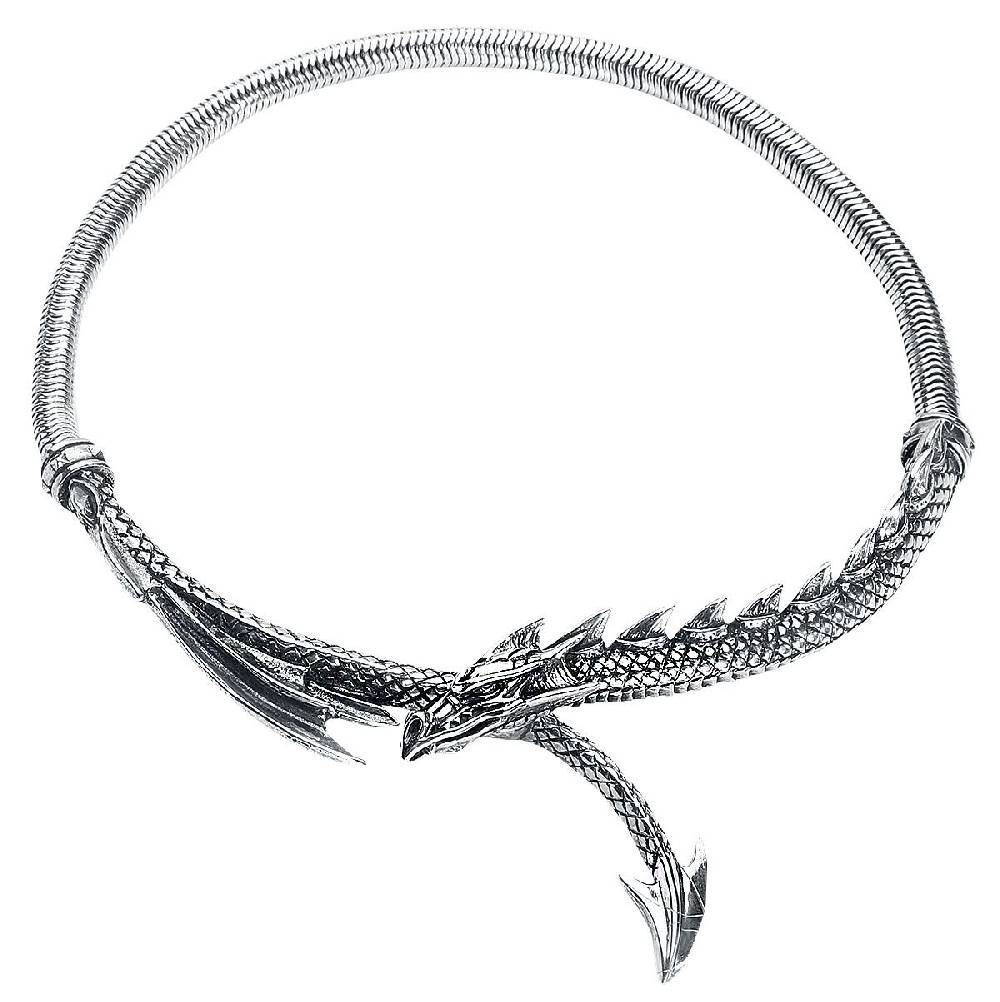 EMP "Dragons Lure Necklace" Halskette silberfarben von Alchemy Gothic