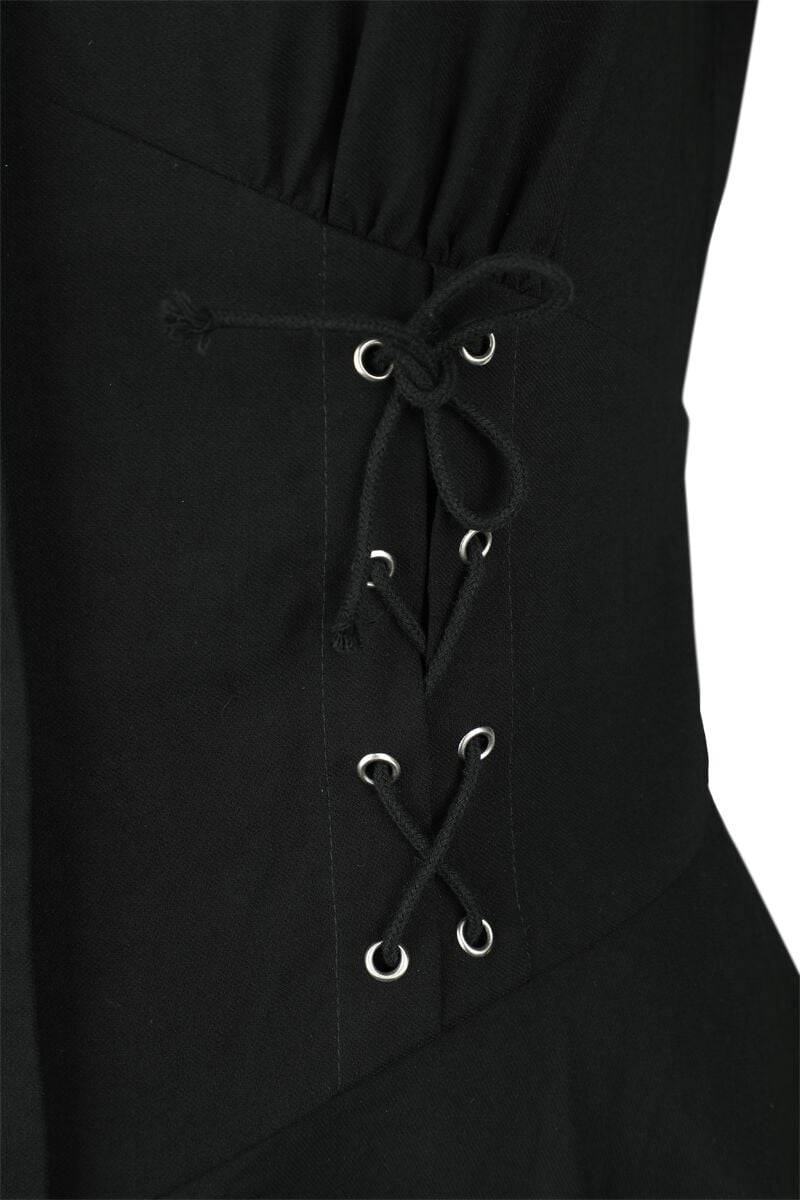EMP "Dreamscape Laced Dress" Kurzes Kleid Schwarz Von Banned Alternative