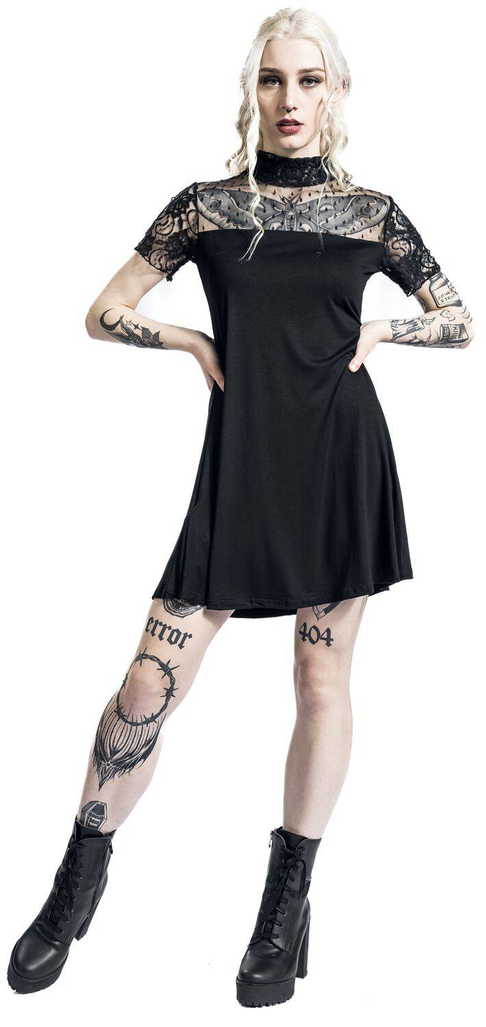 EMP "Dress Hera" Kurzes Kleid Schwarz Von Outer Vision
