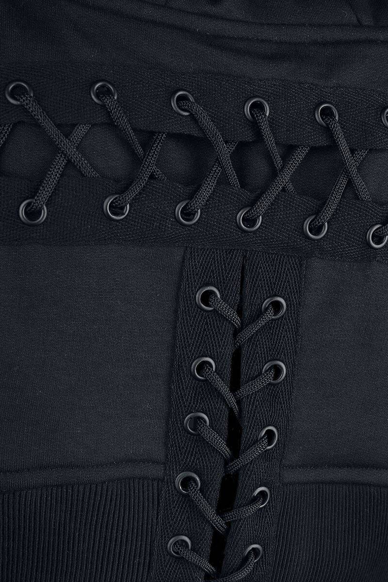 EMP "Ebony Bolero" Kapuzenjacke Schwarz Von Chemical Black