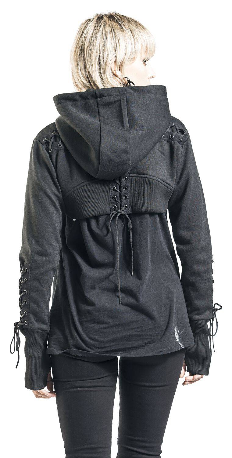 EMP "Ebony Bolero" Kapuzenjacke Schwarz Von Chemical Black