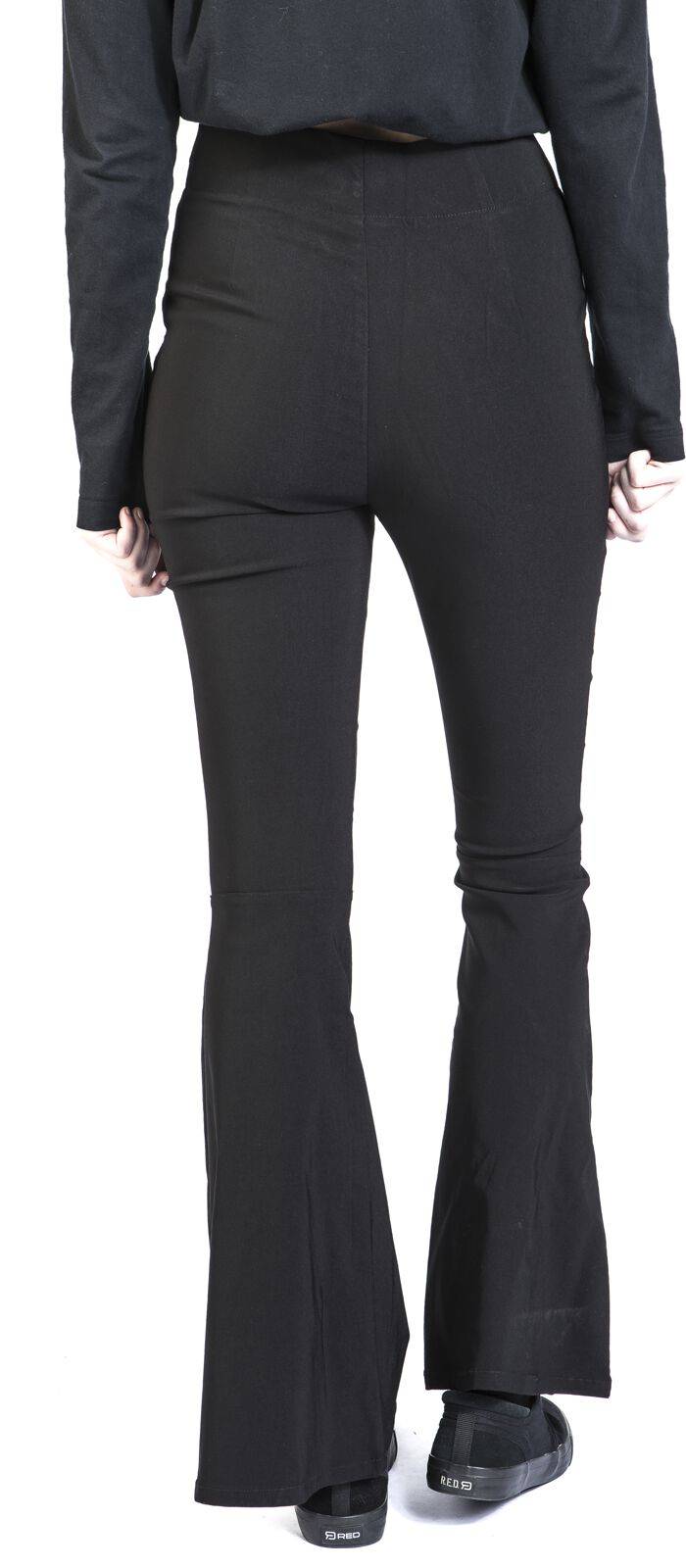 EMP "Eclipse Trousers" Stoffhose Schwarz Von Hell Bunny