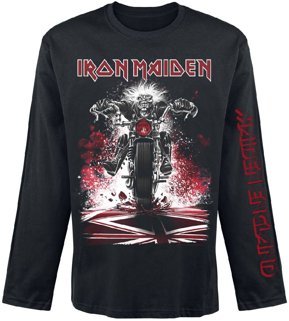 EMP "Eddie Bike" Langarmshirt schwarz von Iron Maiden