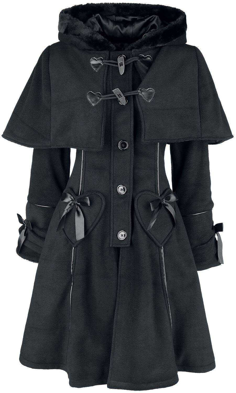 EMP "Edelmina Coat" Mantel schwarz von Poizen Industries