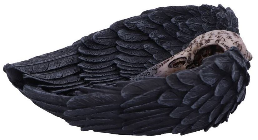 EMP "Edgar's Raven" Dekoartikel Schwarz/beige Von Nemesis Now